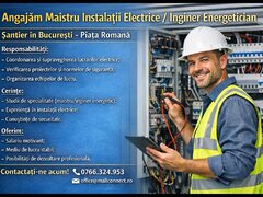 Inginer energetic sau maistru instalatii electrice